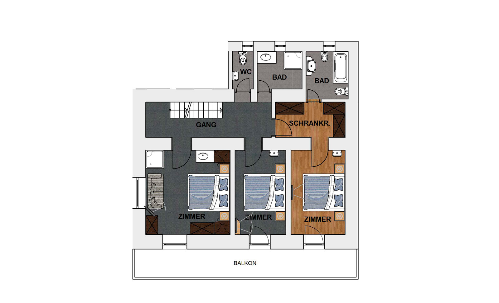 Skizze 1.Etage